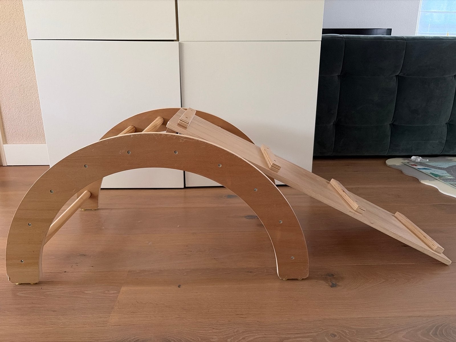 Innovakids Klimboog met Glijbaan/Klimplank, Ophalen of Verzenden, Zo goed als nieuw, Glijbaan