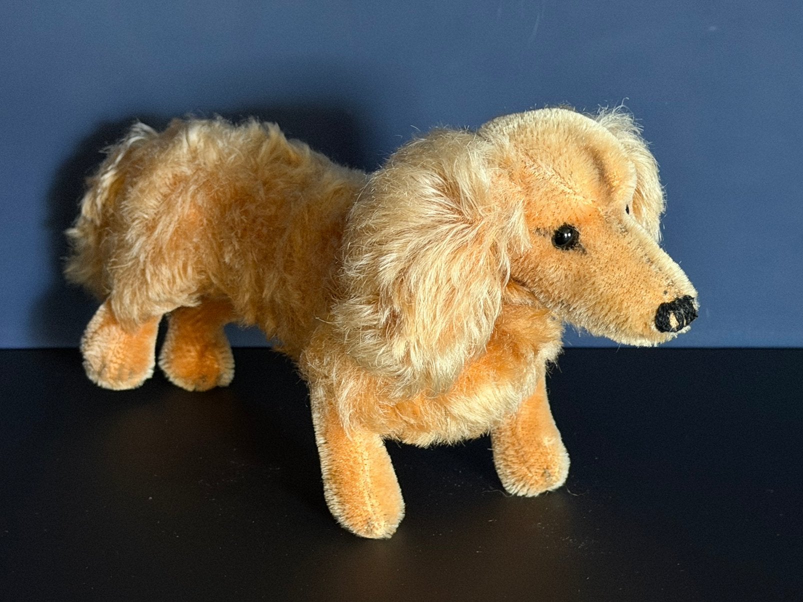 Vintage Steiff Waldi teckel, jaren ‘50 / ‘60, Antiek en Kunst, Antiek | Speelgoed, Ophalen of Verzenden