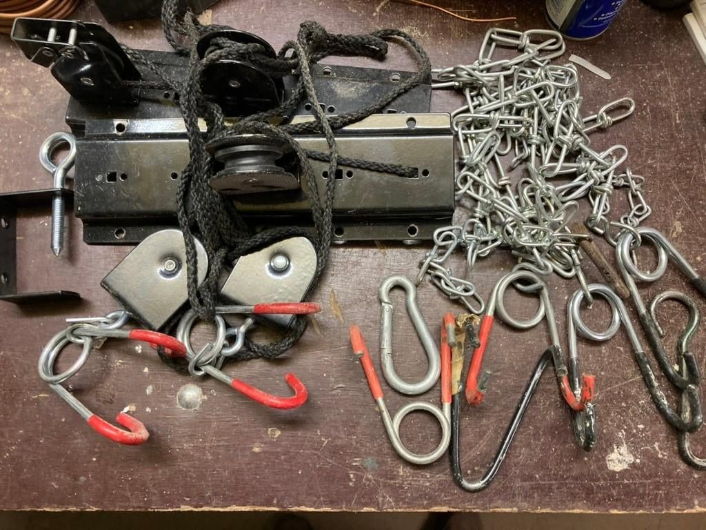 Fiets ophangsysteem katrol + meerdere ophangsystemen 9,95 eu, Ophalen of Verzenden, Zo goed als nieuw