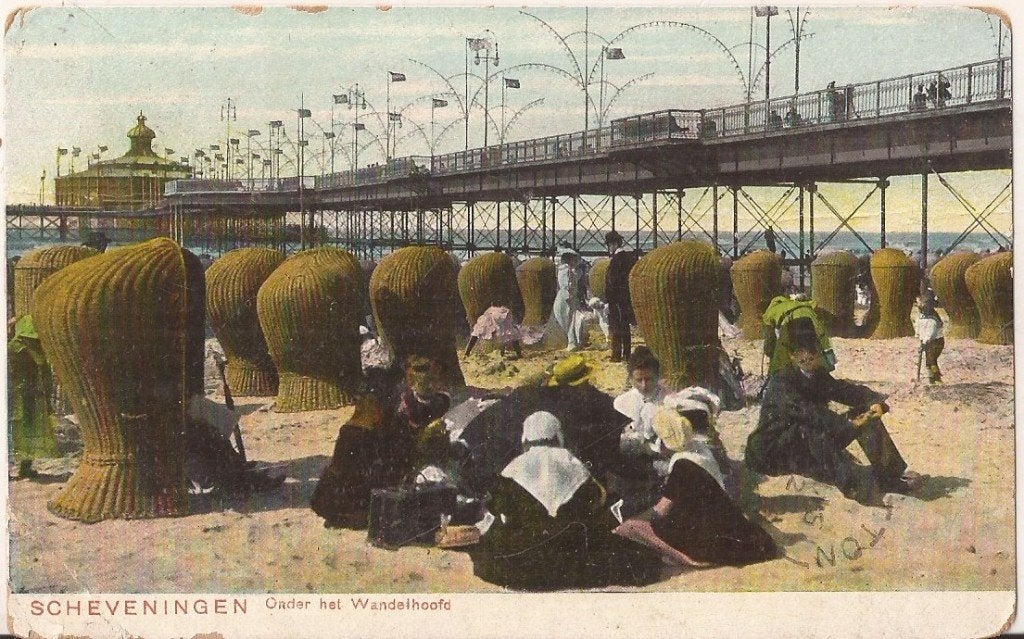 Scheveningen Onder het Wandelhoofd Schaefer ca. 1910, Ophalen of Verzenden, Voor 1920, Gelopen, Zuid-Holland