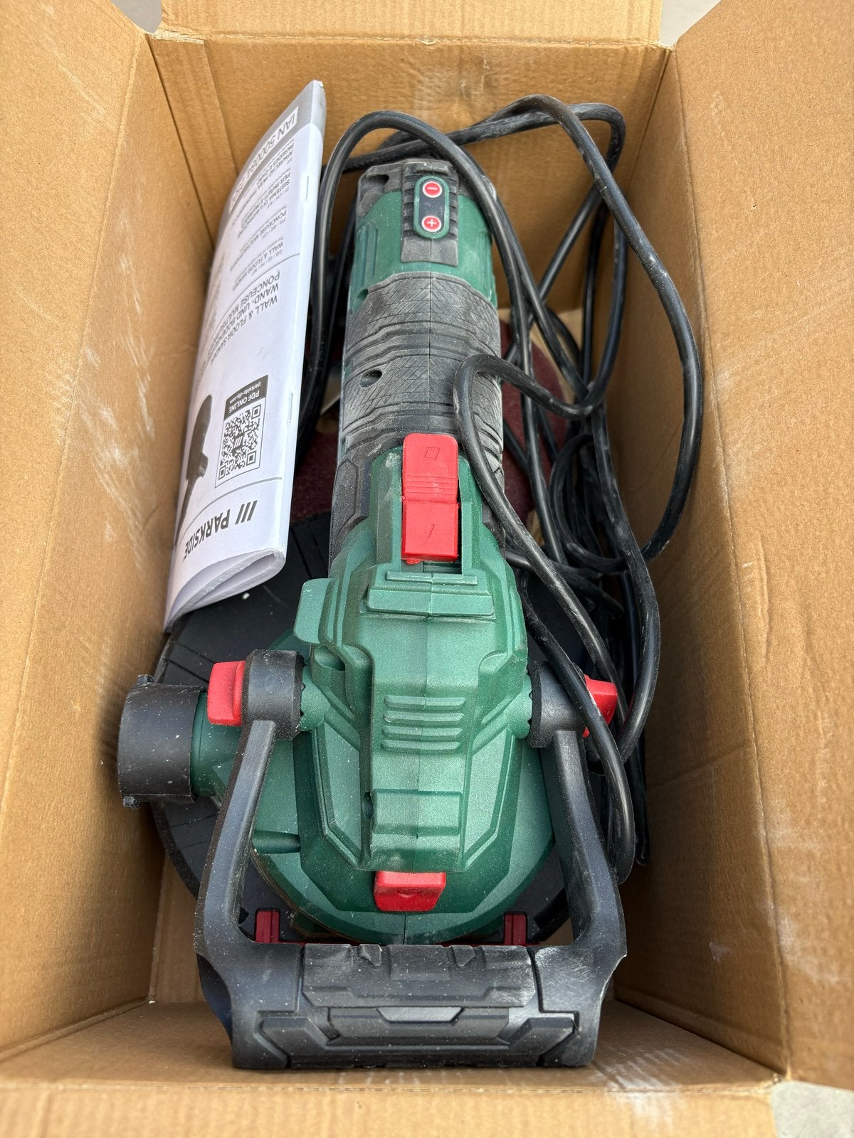 Parkside Wand- en Vloer Schuurmachine PWBS 180 B3, Ophalen, Zo goed als nieuw, 1200 watt of meer, Overige typen