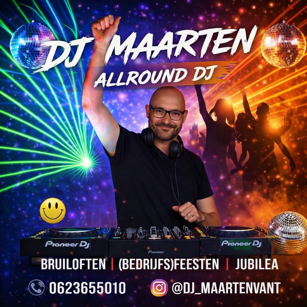 Feest DJ! Bruiloft? Jarig?🪩💍 𝑫𝑱 𝑴𝒂𝒂𝒓𝒕𝒆𝒏, Dj