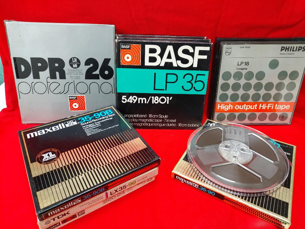 bandrecorder  10 Banden 18 cm   Maxell  TDK Basf  Scotch., Audio, Tv en Foto, Bandrecorders, Ophalen of Verzenden, Bandrecorder