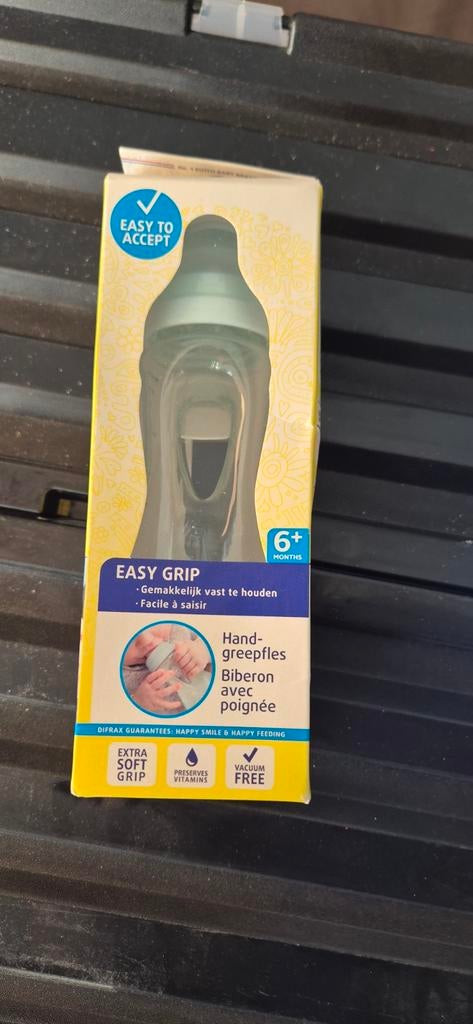 Difrax fles met easy grip 6+, Ophalen of Verzenden, Nieuw, Overige typen