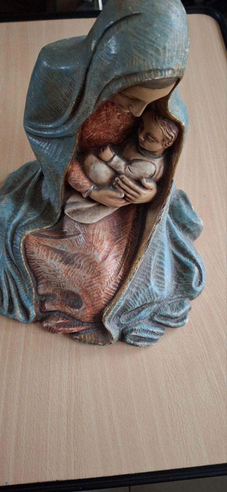 Madonna met kind gouda plateel, Antiek en Kunst, Antiek | Religie, Ophalen of Verzenden