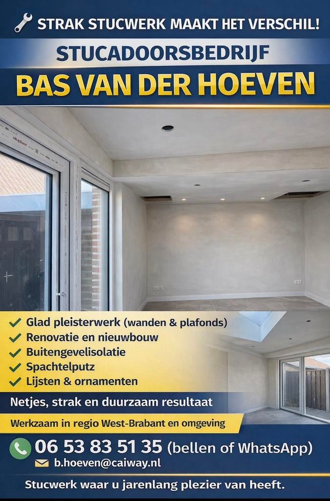Stucadoor Oudenbosch., Spachtelputz