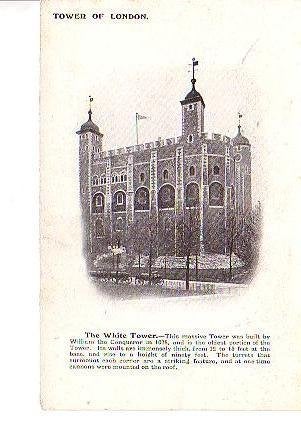 Ansichtkaart 	Londen (Engeland)	Tower of London	White Tower, Verzenden, 1960 tot 1980, Ongelopen, Engeland