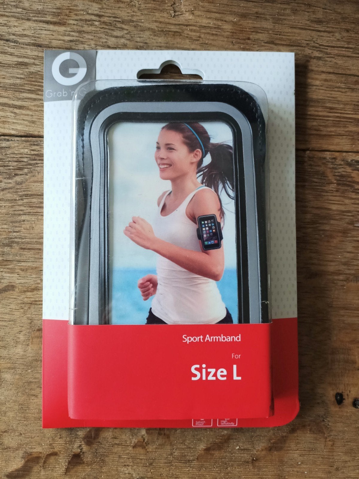 Sport armband telefoon armband houder maat L Universeel., Ophalen of Verzenden, Nieuw