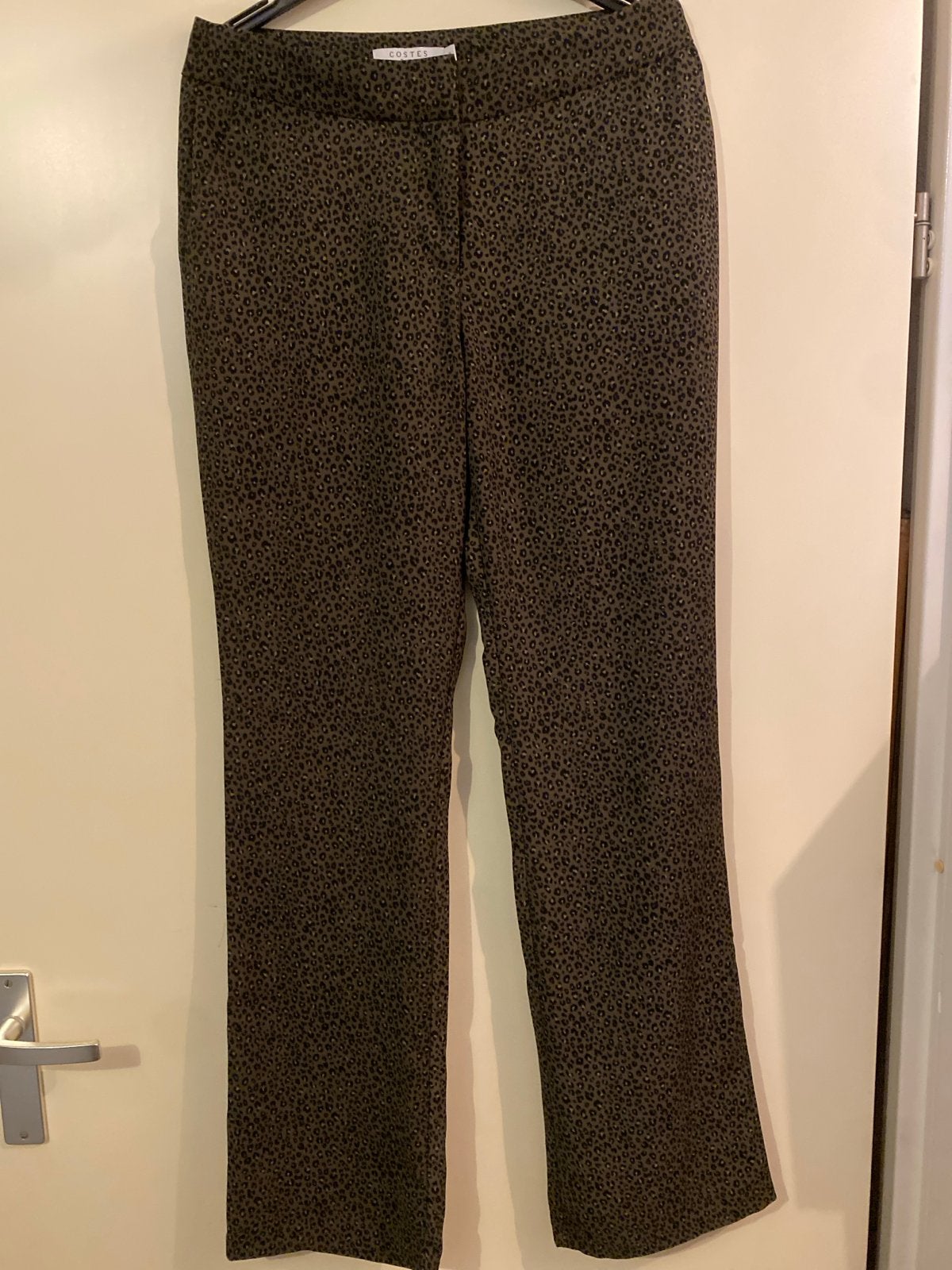 Costes Basic Broek met Luipaardprint - Maat M, Bruin, Zo goed als nieuw, Lang, Ophalen
