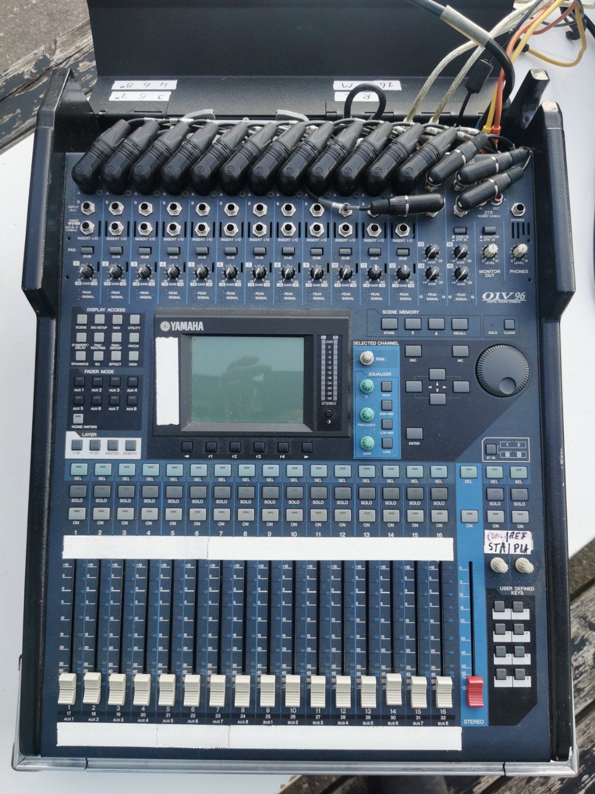 Yamaha O1V96 Digitale Mengtafel in Flightcase 32 kan Harting, Muziek en Instrumenten, Mengpanelen, Ophalen of Verzenden, Gebruikt