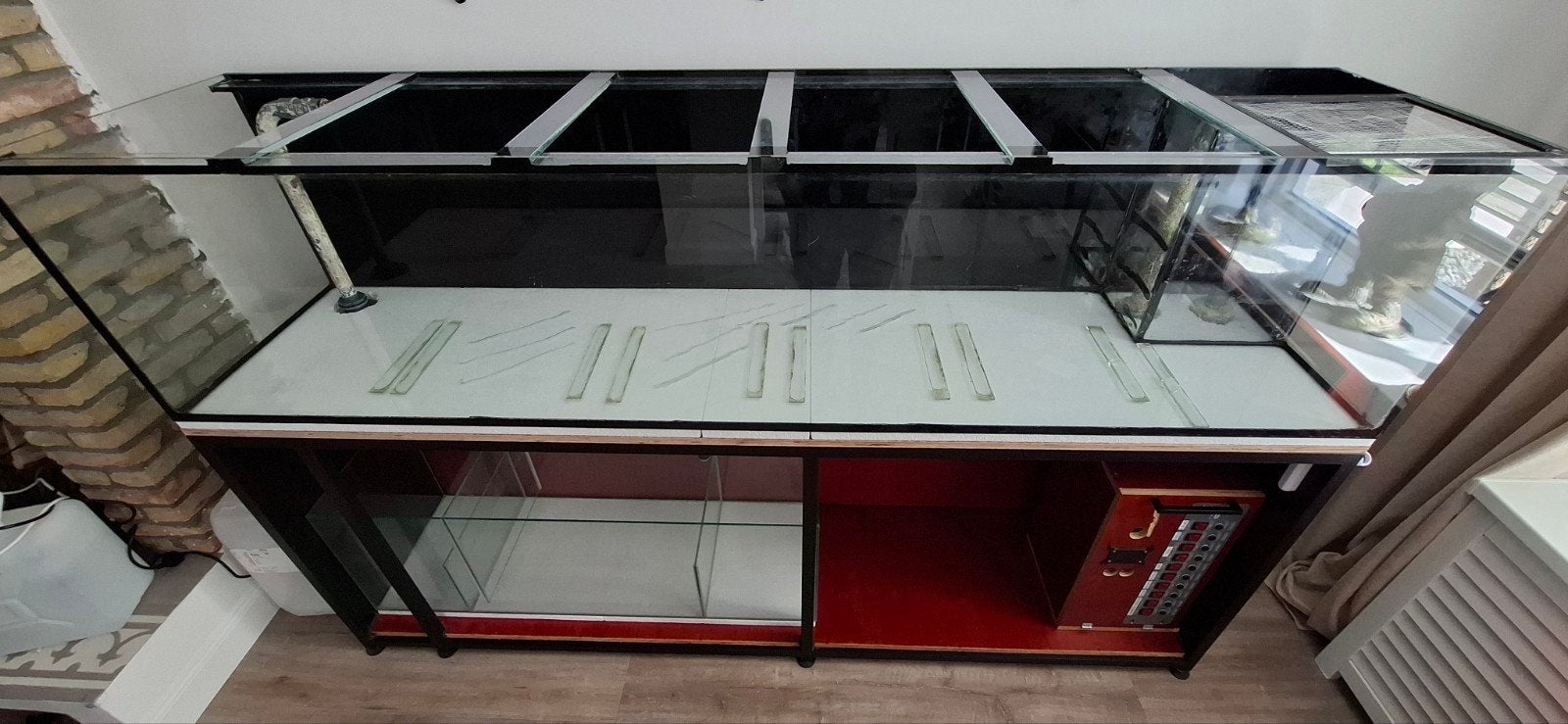 aquarium zeeaquarium 220x50x50, Ophalen, Gebruikt, Leeg aquarium