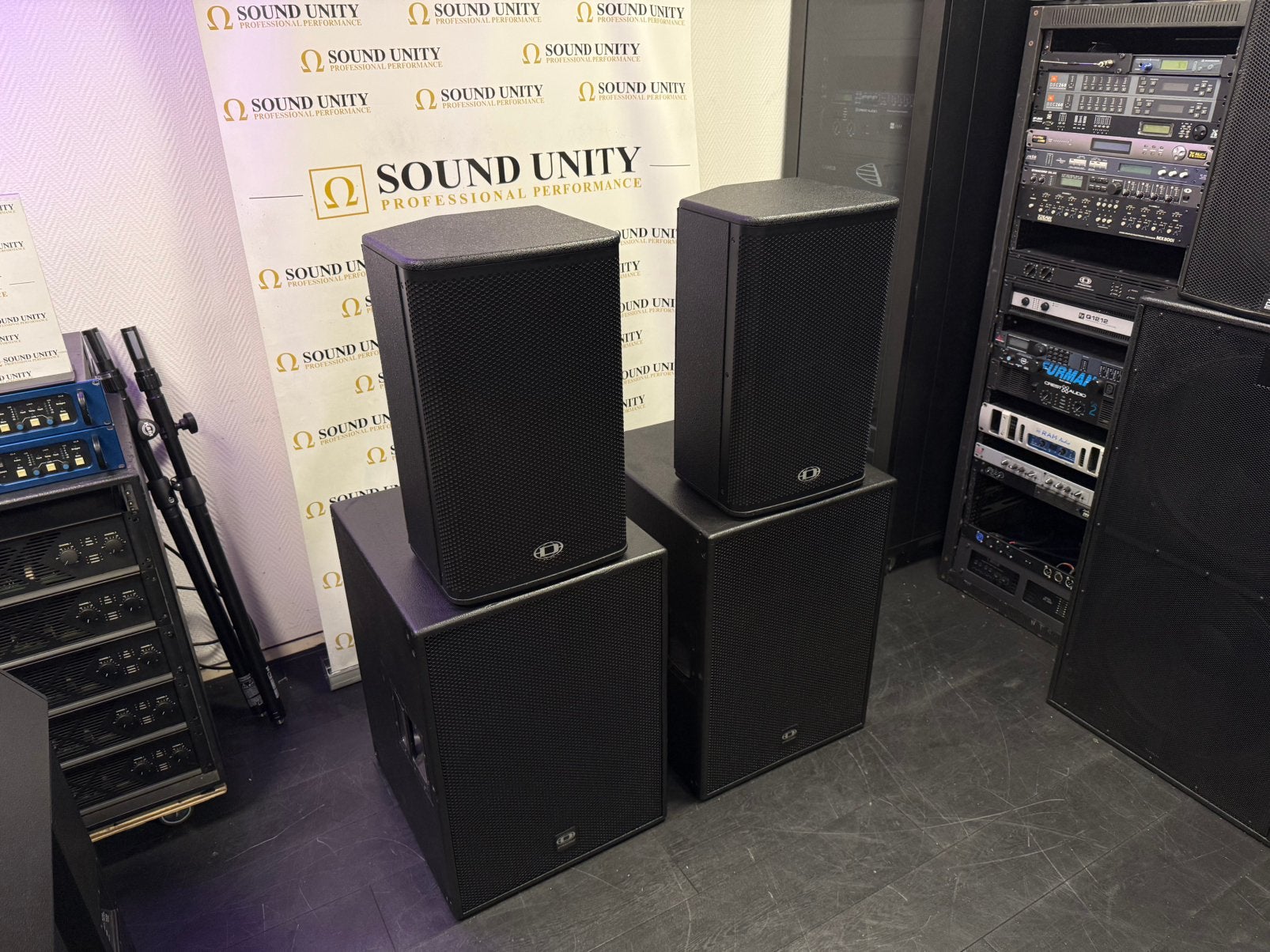 DYNACORD A112 / CP18-1 passieve geluidsset, Ophalen, Zo goed als nieuw, Subwoofer, Overige merken