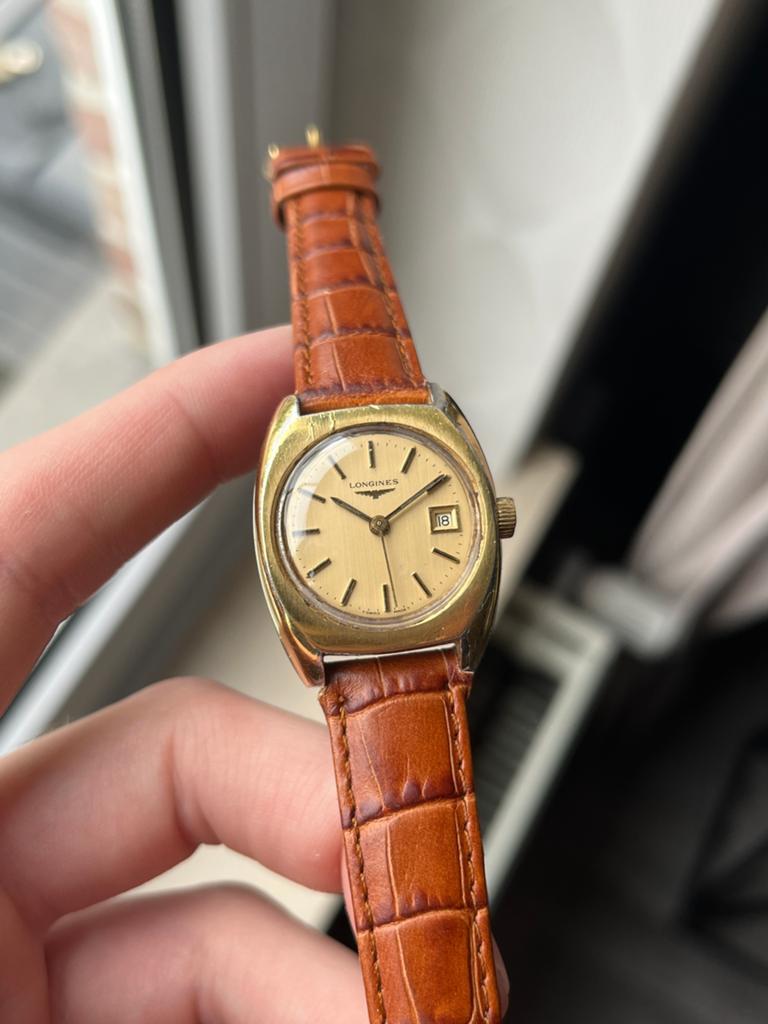 Vintage Longines horloge, Overige merken, Staal, Gebruikt, Polshorloge
