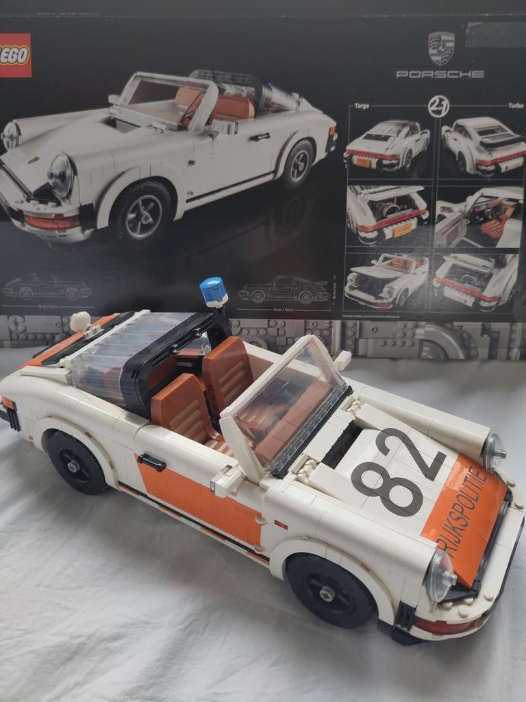 Lego set 10295, Porsche 911, inc. rijkspolitie MOC parts, Ophalen of Verzenden, Zo goed als nieuw, Complete set, Lego