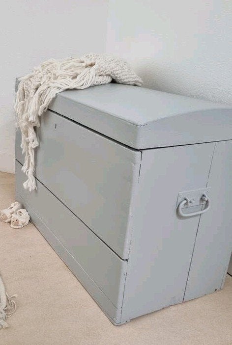 Mooie oude scheepskist/ dekenkist, Ophalen, 50 – 75, Minder dan 50 cm, Gebruikt