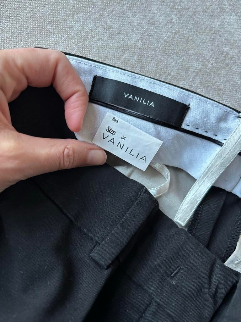 Vanilia pantalon - kleur: zwart maat 34, Zwart, Ophalen of Verzenden, Zo goed als nieuw, Maat 34 (XS) of kleiner