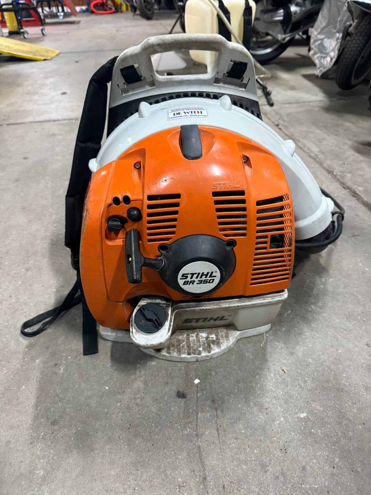 Nette Stihl BR 380 bladblazer, Ophalen, Gebruikt, Benzine, Ruggedragen