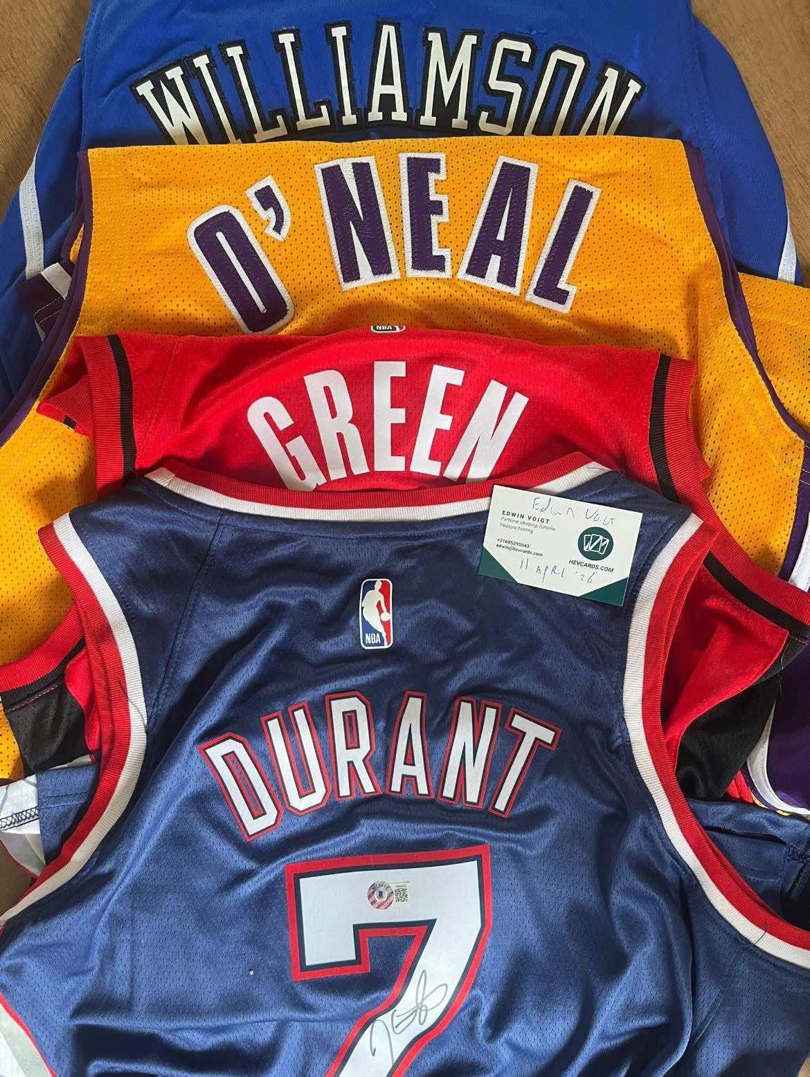 Basketbal NBA jersey/shirt GESIGNEERD. Rodman, Shaq, ETC!!!, Nieuw, 1000 amsterdam, Ophalen of Verzenden, Kleding
