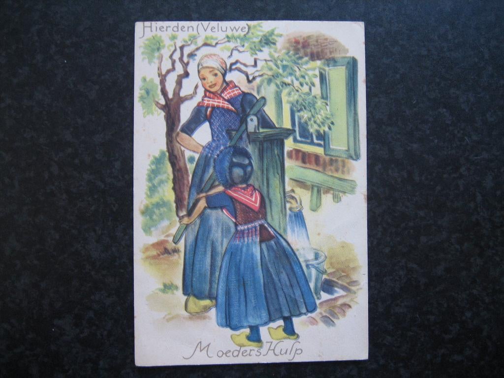 HIERDEN  Moeders hulp  Grootformaat, Verzamelen, Ophalen of Verzenden, 1920 tot 1940, Gelderland