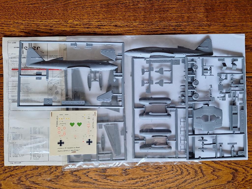 1:72 1/72 Heller Messerschmitt 262B-1a/U1, Hobby en Vrije tijd, Modelbouw | Vliegtuigen en Helikopters, 1:72 tot 1:144, Ophalen of Verzenden