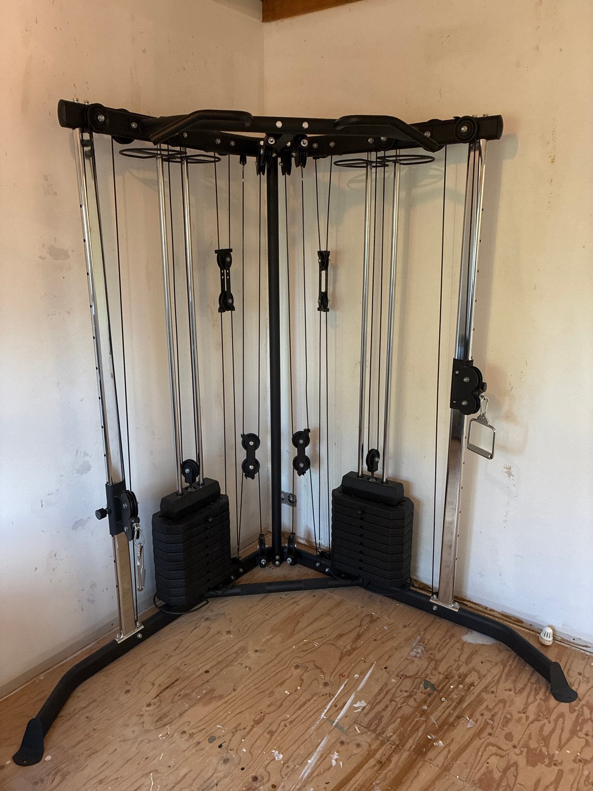Krachtstation met kabeltrekker - Compleet thuisfitness, Ophalen, Gebruikt, Krachtstation, Armen