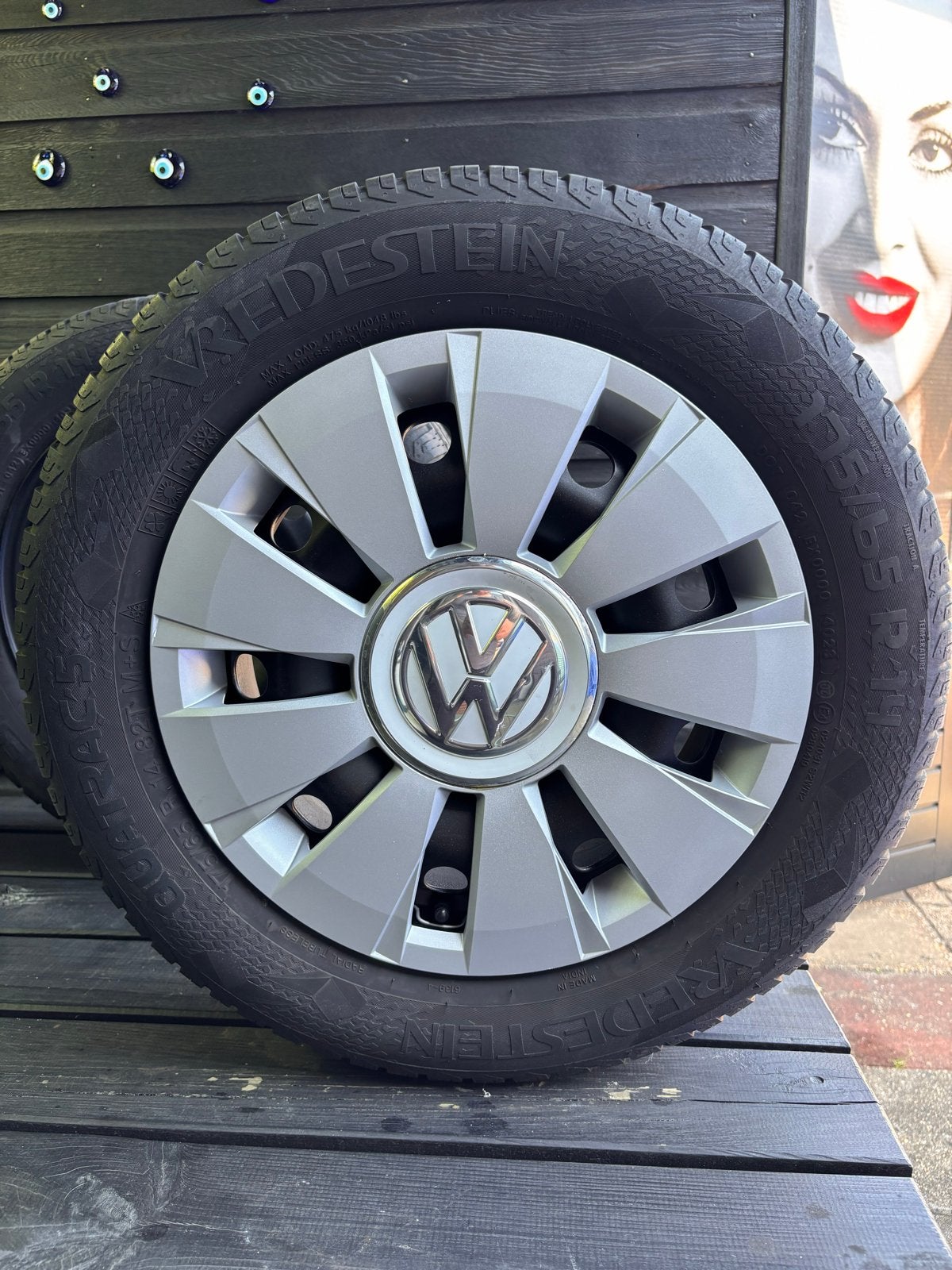VW UP Vredestein Quatrac 5 All Season Set  175/65 R14, Auto-onderdelen, Banden en Velgen, Ophalen, 14 inch, Gebruikt, 175 mm
