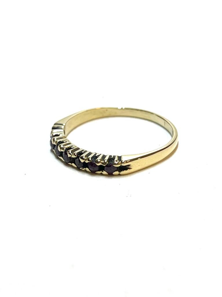18k gouden ring met robijn, -, -, Ophalen of Verzenden, Dame