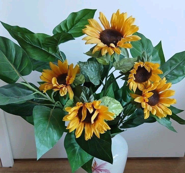 Kunstbloemen + Blad, Huis en Inrichting, Ophalen of Verzenden, Zo goed als nieuw