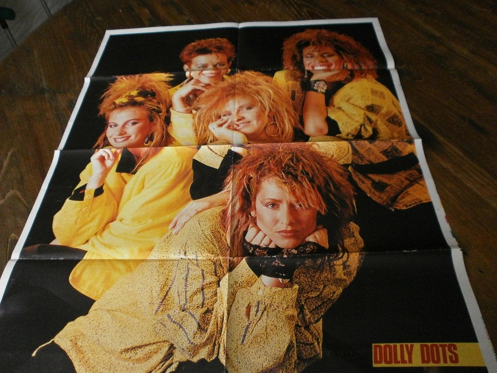 mooie xl poster jr 80  Dolly Dots / Modern Talking, Verzenden, Zo goed als nieuw, A1 t/m A3, Muziek