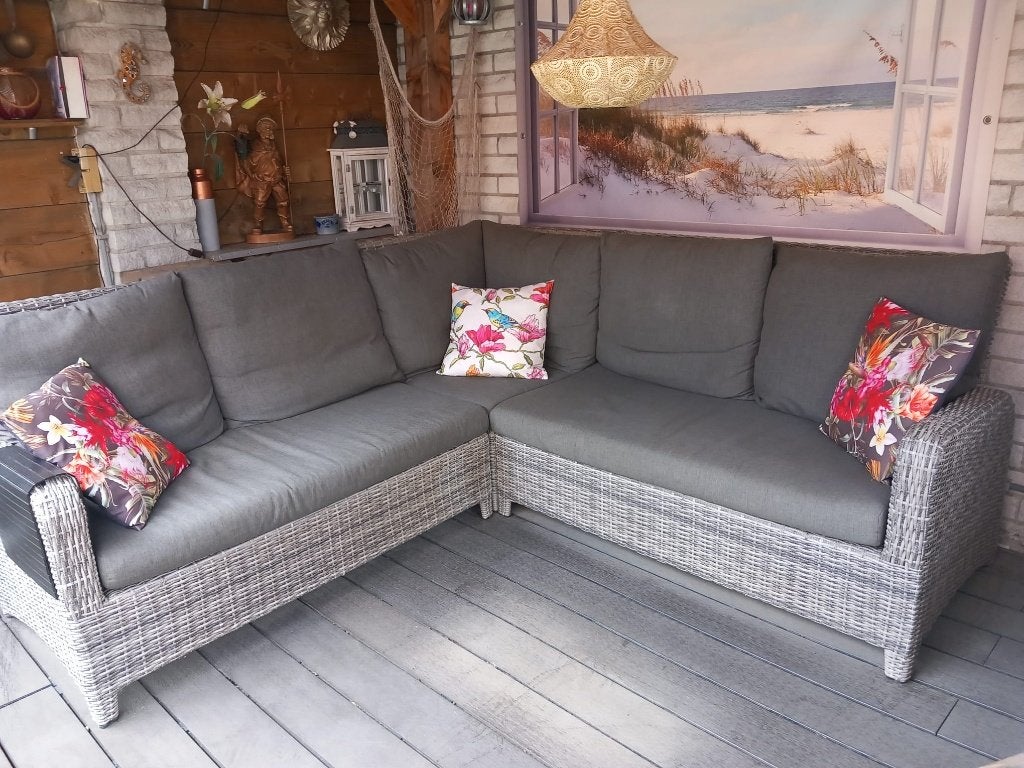 Loungebank, Ophalen, 4 zitplaatsen, Gebruikt, Loungeset