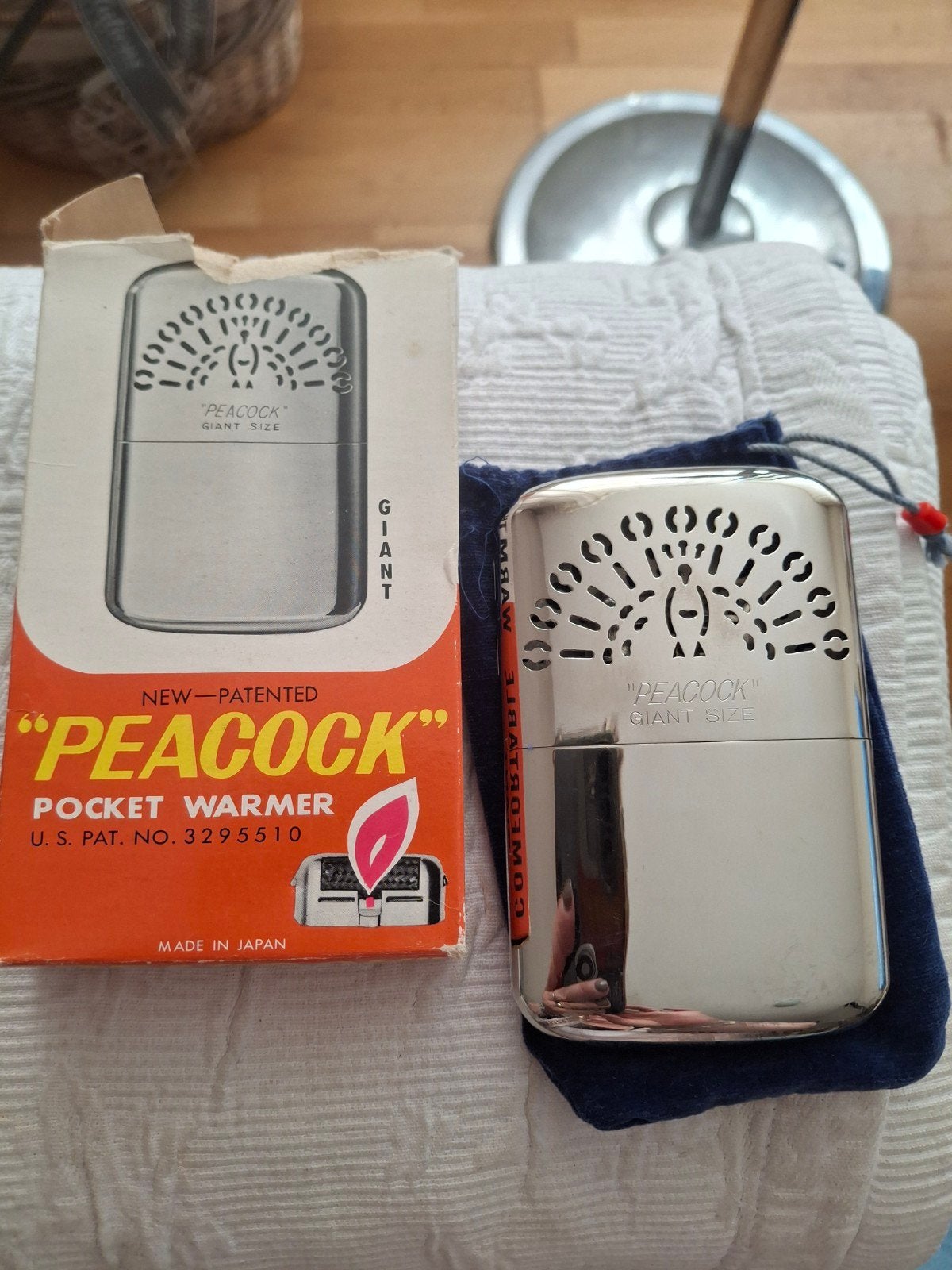 zakwarmer peacock vintage, Ophalen of Verzenden