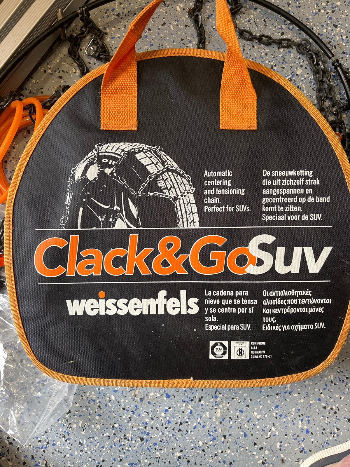 Nieuwe Weissenfels Clack & Go sneeuwkettingen maat 6, Auto diversen, Ophalen of Verzenden, Zo goed als nieuw