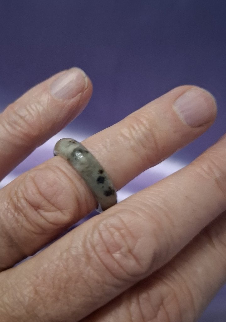 Bandring Kiwi Jaspis Ø 18,2 mm, Sieraden, Tassen en Uiterlijk, Ringen, Overige kleuren, Verzenden, Nieuw, Dame of Heer