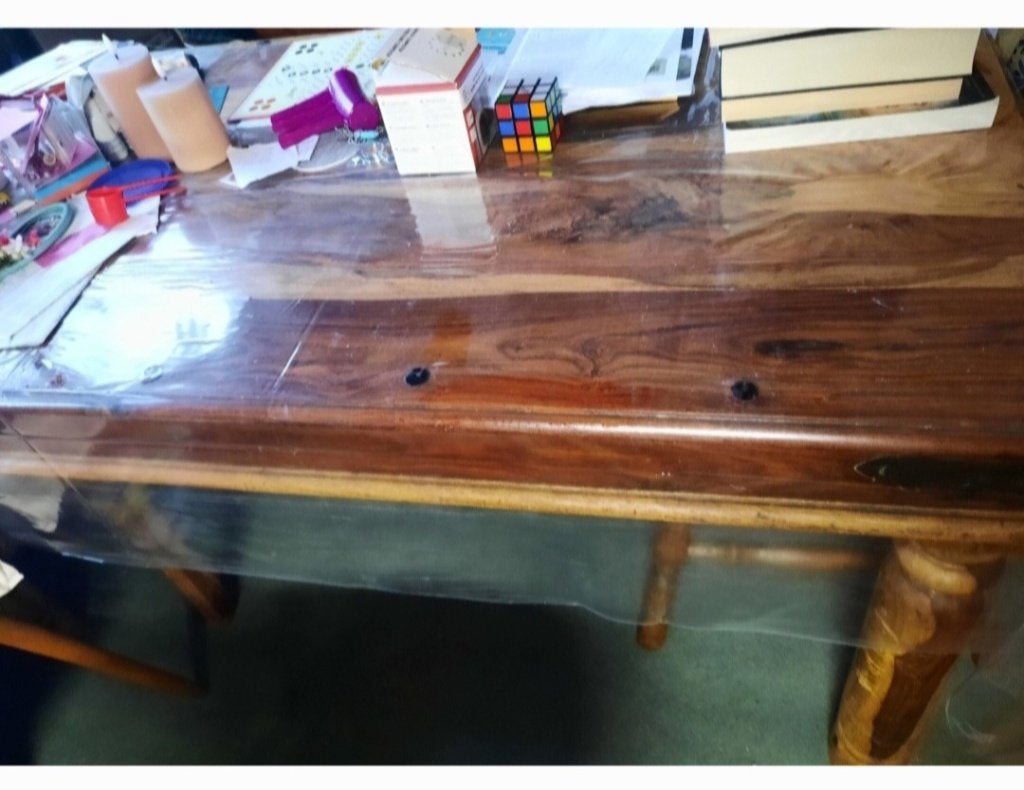 Eettafel koloniale eettafel, Ophalen, Gebruikt, 50 tot 100 cm, 150 tot 200 cm