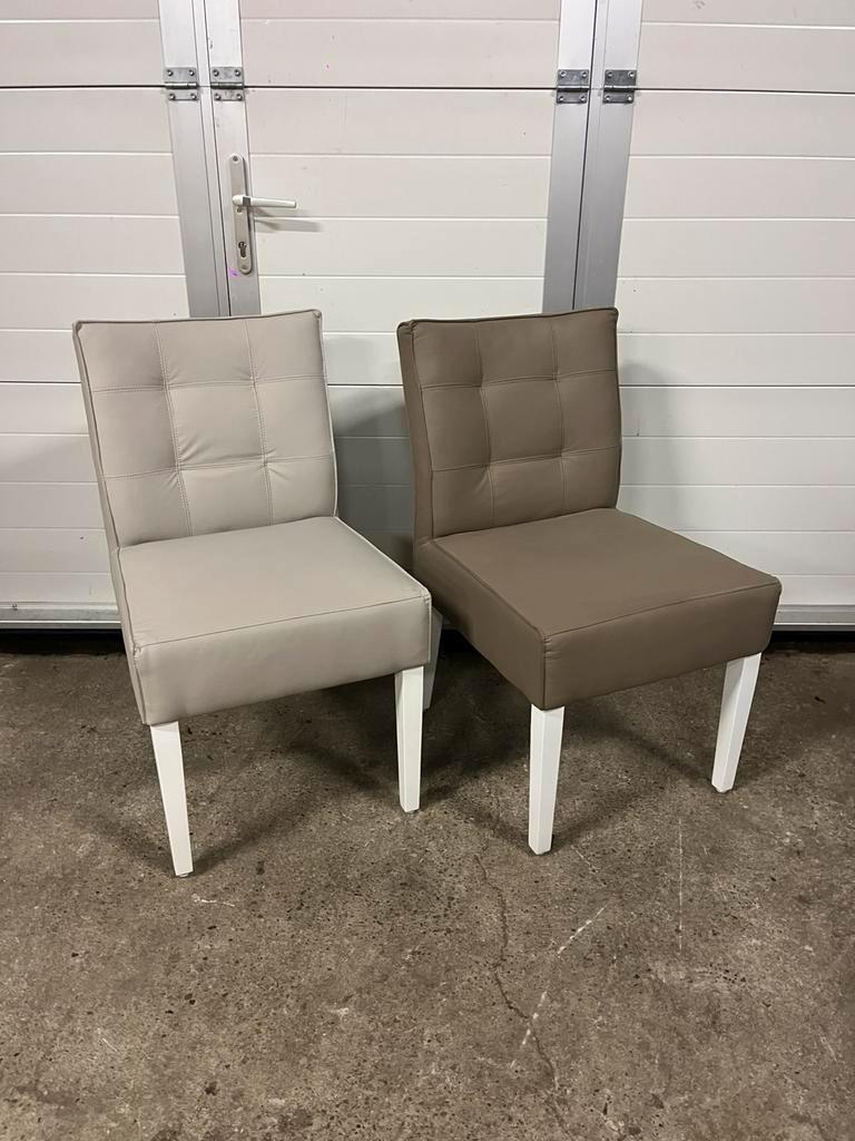 26 stuks Luxe taupe horeca bistro restaurant zorg stoelen, Ophalen, Bruin, Zo goed als nieuw, Vijf, Zes of meer stoelen