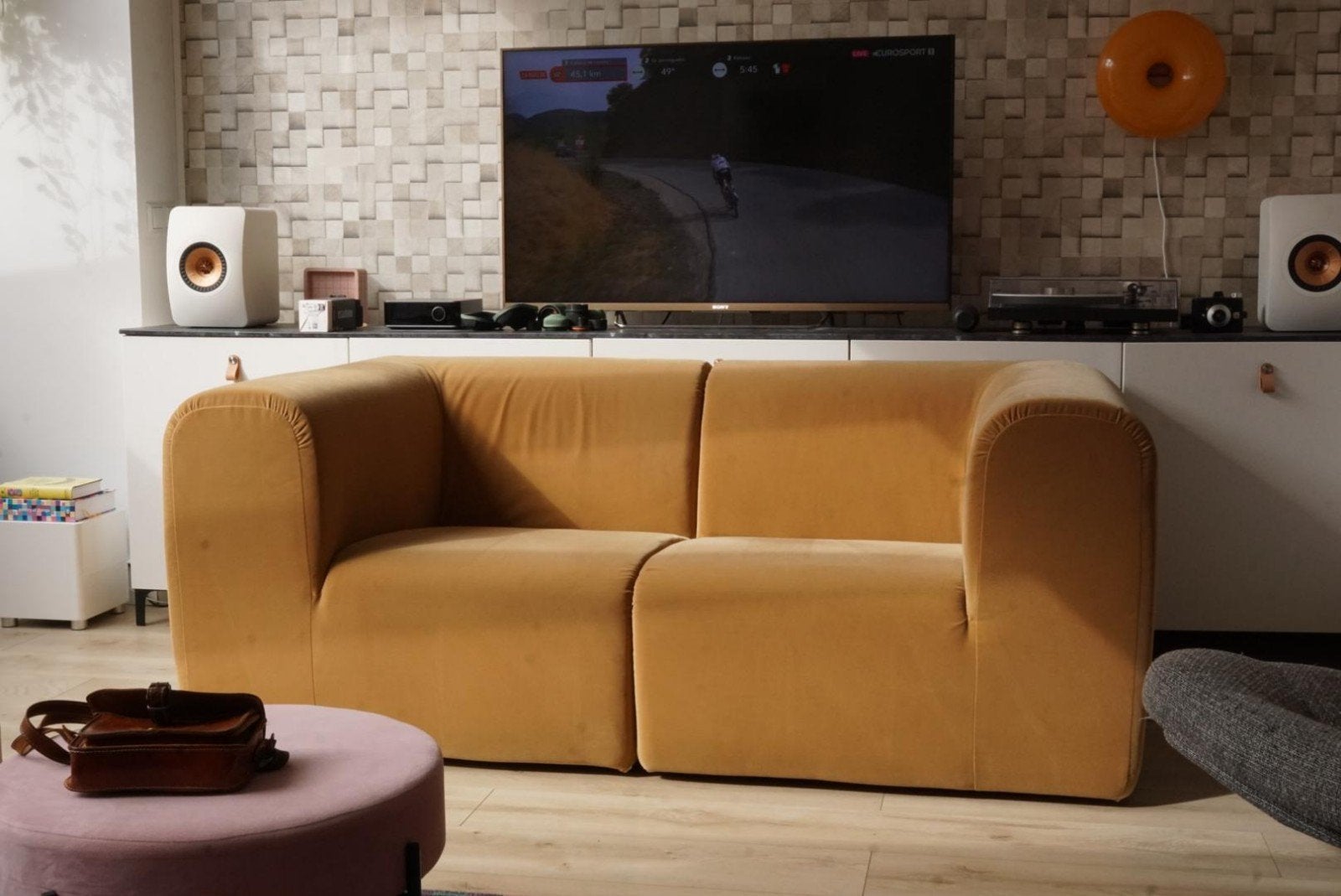 IKEA STOCKHOLM 2025 2-zitsbank Alhamn beige, Huis en Inrichting, Banken | Bankstellen, Ophalen, 150 tot 200 cm, Tweepersoons, 75 tot 100 cm