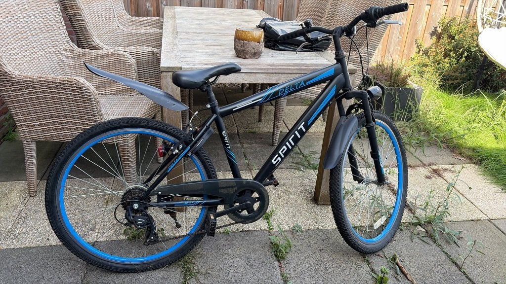 Spirit Delta Mountainbike 26 inch - Zwart/Blauw, Gebruikt, Hardtail, Ophalen, Overige merken