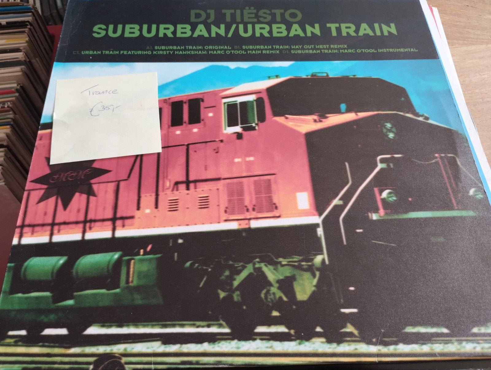 DJ Tiësto - Suburban/Urban Train (Trance 12" Vinyl), Cd's en Dvd's, Cd's | Dance en House, Ophalen of Verzenden, Gebruikt, Trance