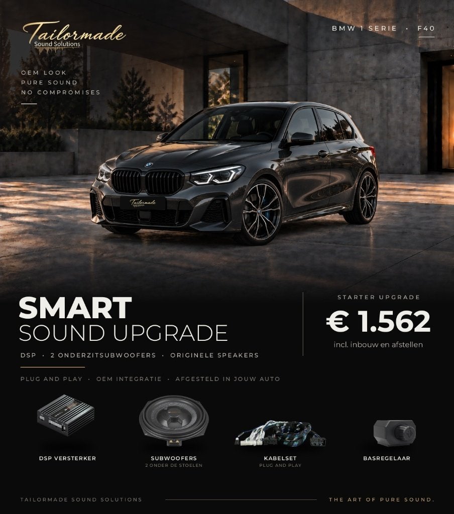 BMW 1 serie F40 audio upgrade vanaf €1.562 incl. inbouw, Auto diversen, Ophalen, Nieuw