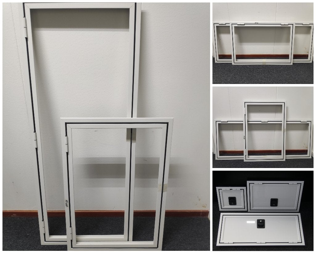 MAATWERK Aluminium camper serviceluiken en deuren VOORRAAD, Ophalen, Nieuw