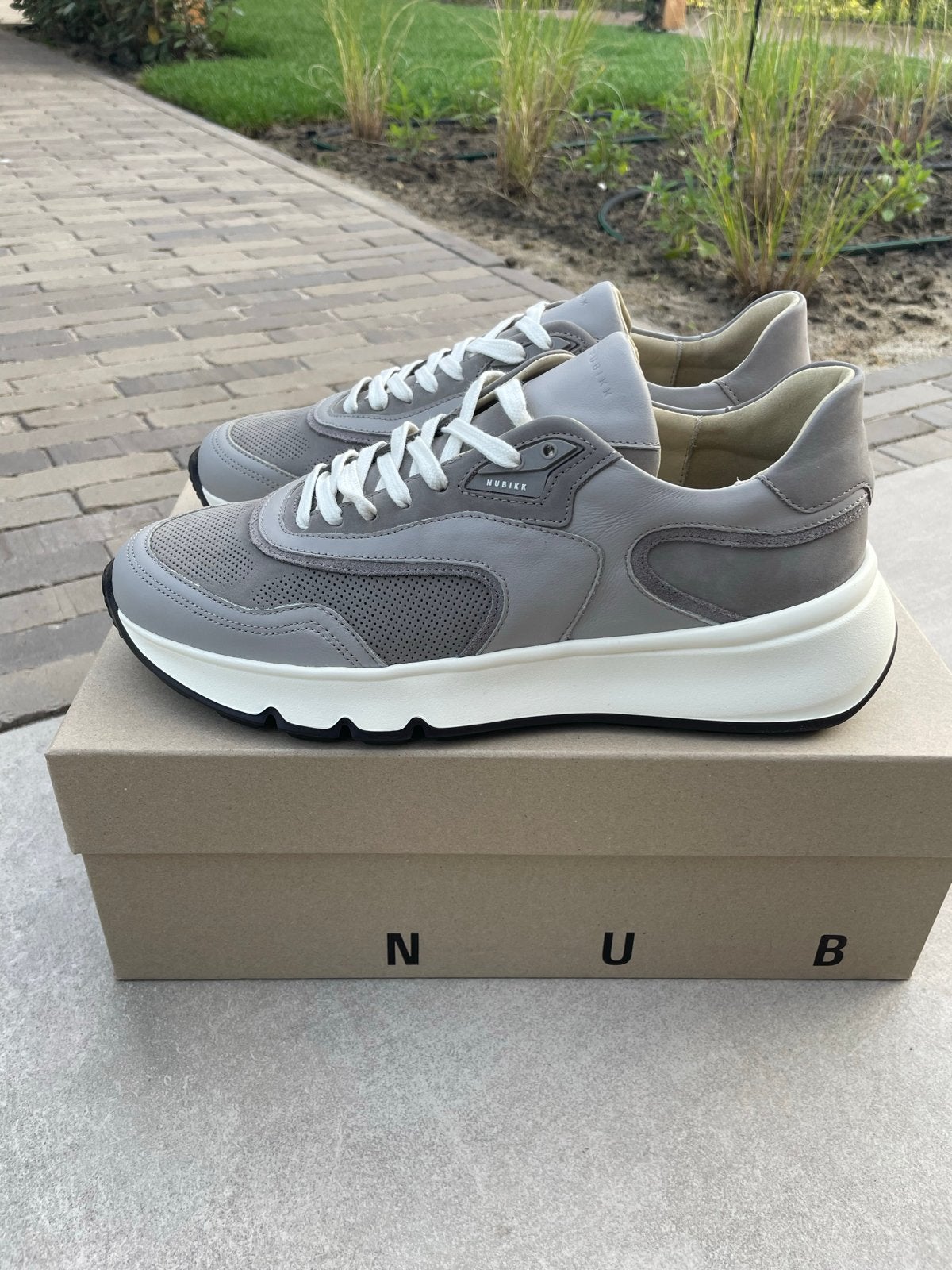Nubikk Luca Noa Sneakers - Grijs - Maat 43, Overige kleuren, Nieuw, Ophalen of Verzenden, Sneakers of Gympen