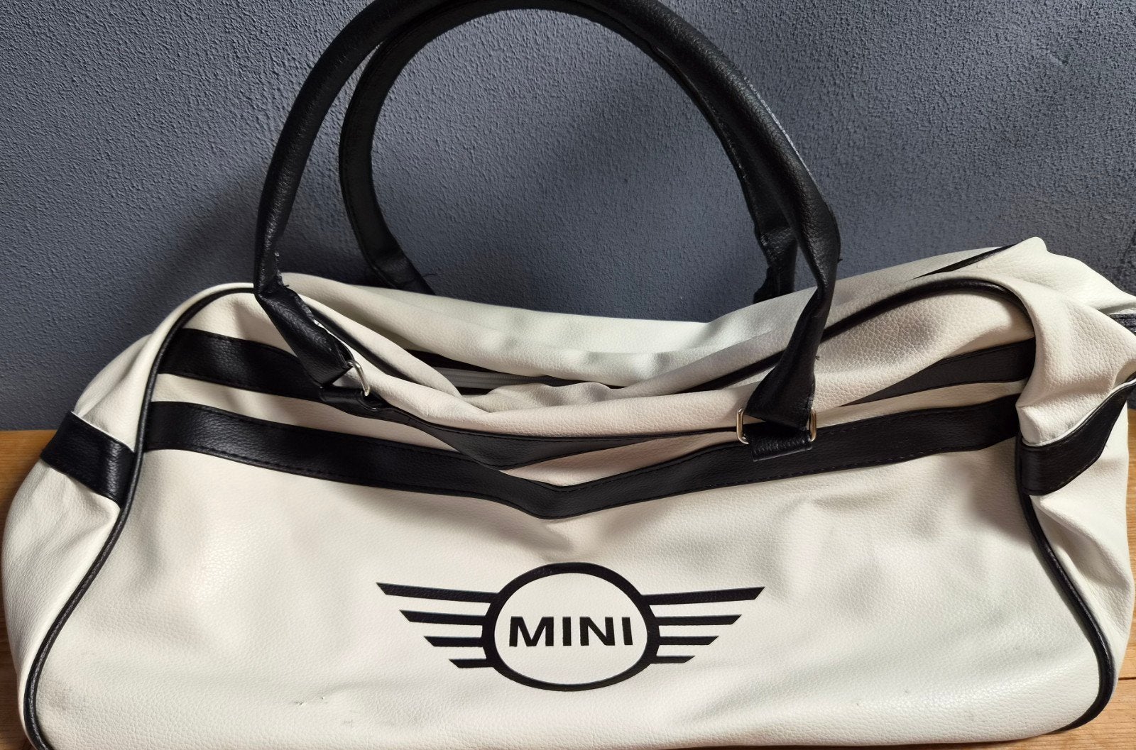 Mini Cooper Origineel BMW/Mini Reistas - Wit/Zwart, Sieraden, Tassen en Uiterlijk, Tassen | Damestassen, Ophalen, Zo goed als nieuw