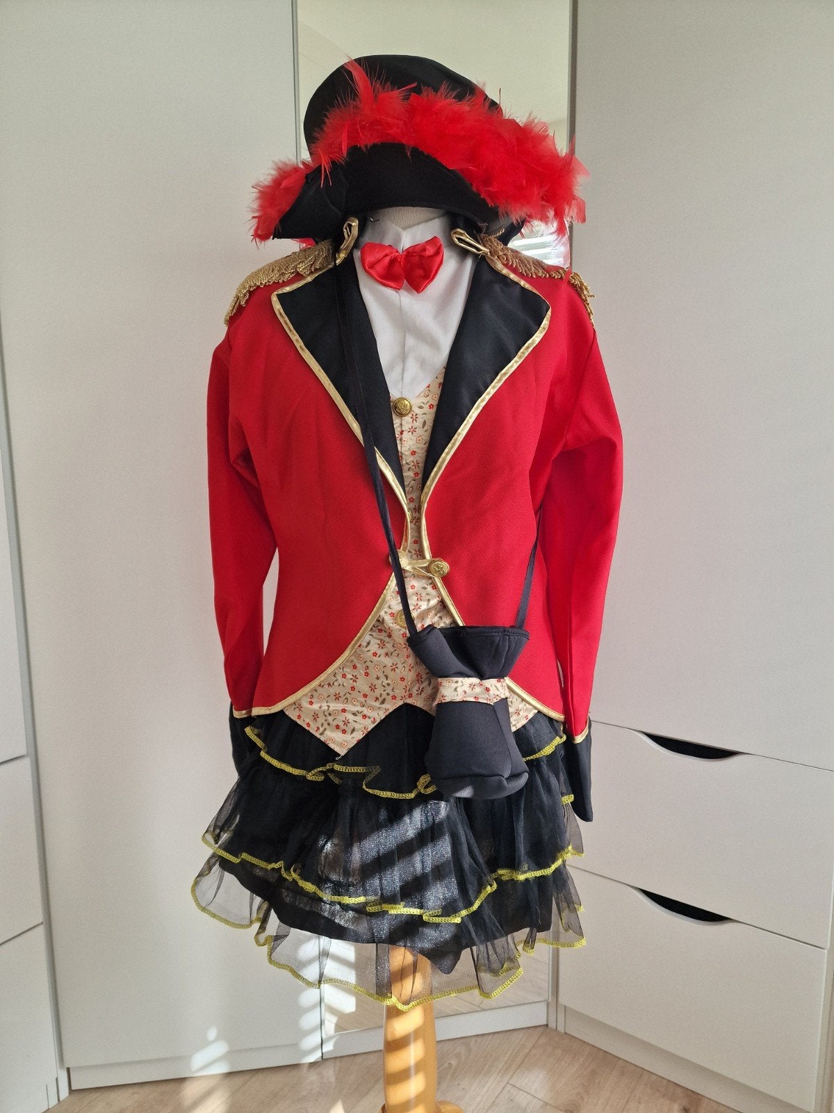 Circus Directeur dames Kostuum - Maat 38 met accessoires, Ophalen, Maat 38/40 (M), Carnaval, Kleding