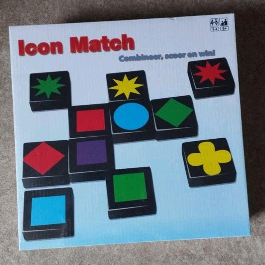 Icon Match Bordspel - Combineer, scoor en win!, Hobby en Vrije tijd, Drie of vier spelers, Ophalen of Verzenden, Nieuw, W4 Kangoeroe