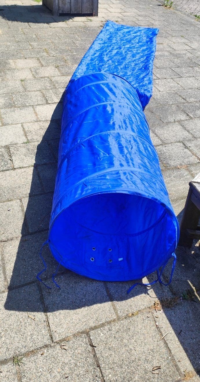 Agility tunnel met slurf, Dieren en Toebehoren, Ophalen, Zo goed als nieuw