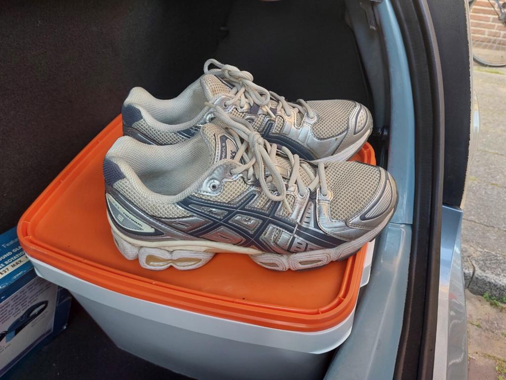 ASICS Gel-Nimbus 9 hardloopschoenen, Ophalen of Verzenden, Gedragen