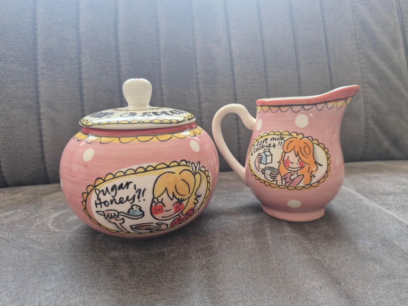 blond amsterdam melkkannetje en suikerpot, Ophalen, Zo goed als nieuw, Aardewerk, Overige typen