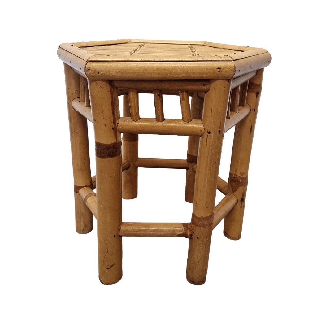 Frans vintage bamboe plantentafeltje, Ophalen of Verzenden, Zo goed als nieuw, Overige materialen