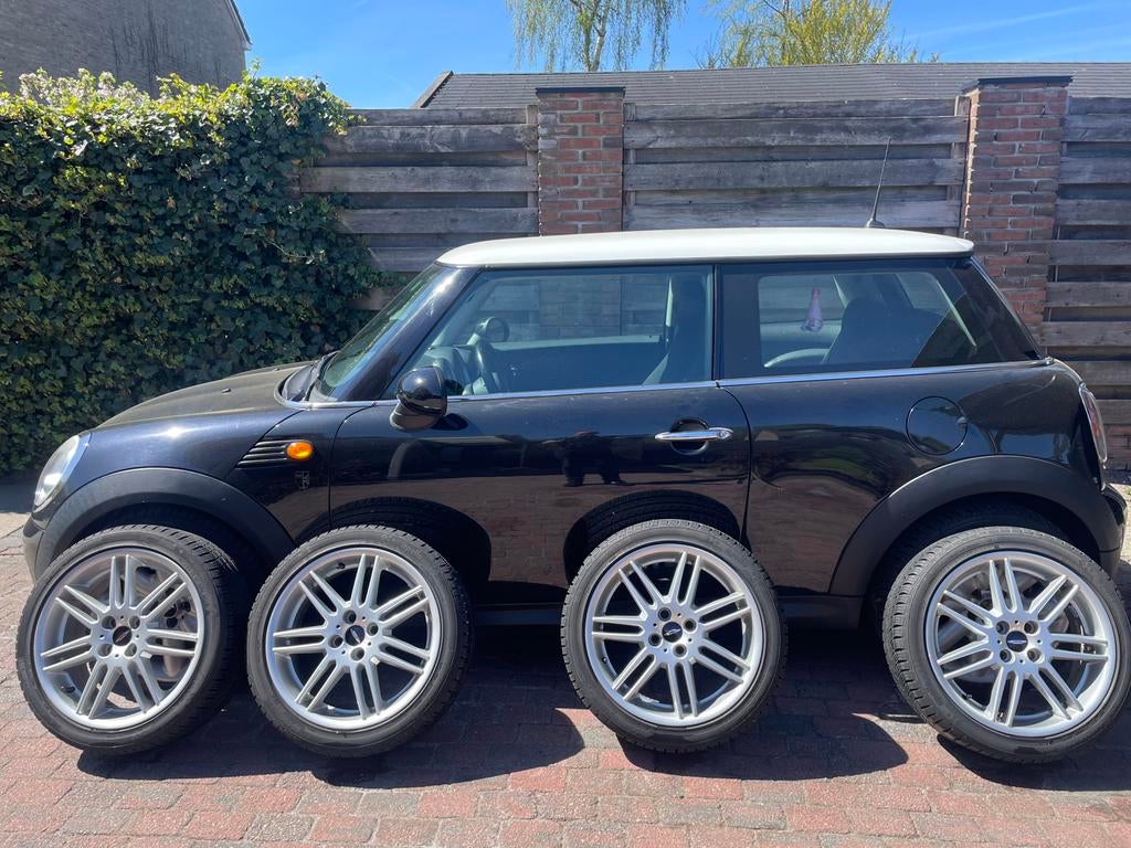 Mini cooper R56 styling 99 wiel set, Auto-onderdelen, Banden en Velgen, Ophalen, Gebruikt, Banden en Velgen, 17 inch