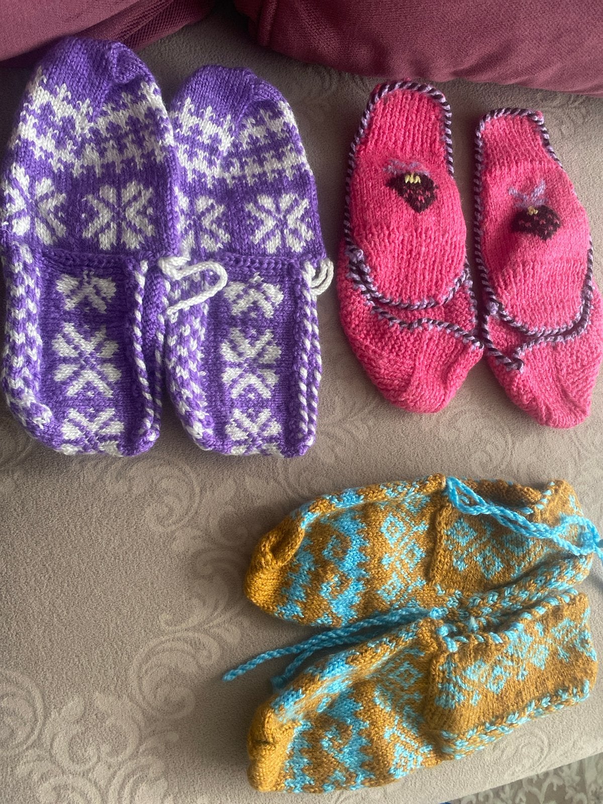 Handgebreide sokken/sloffen maat 38-39, Overige kleuren, Nieuw, Overige maten, Ophalen